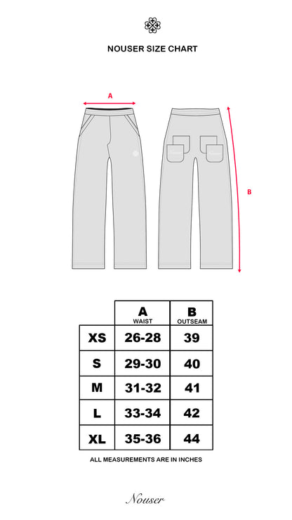 Nøuser black sweatpants(pre made)