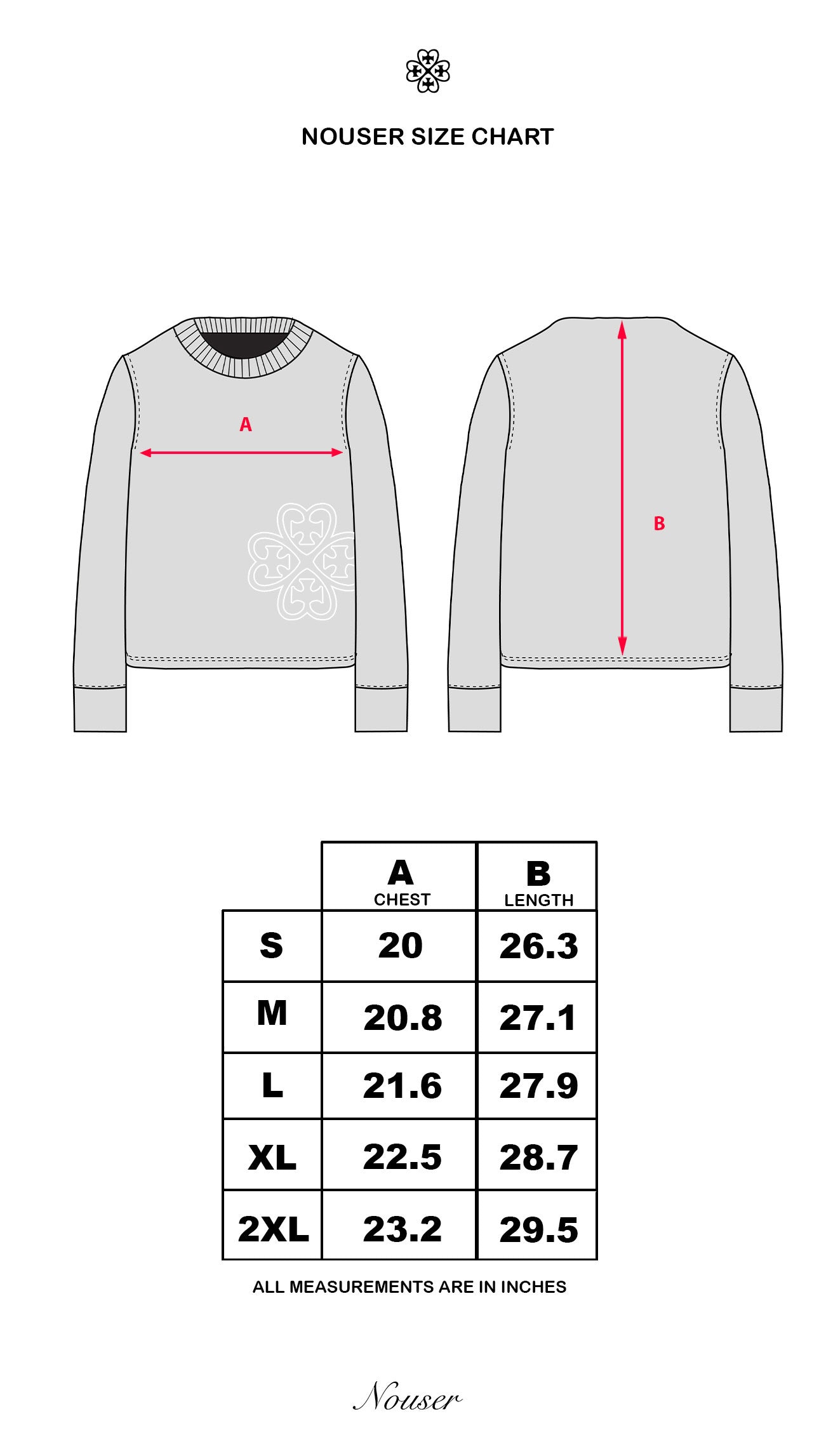 Nøuser white knit (pre made)