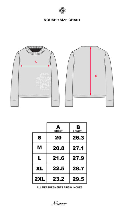 Nøuser white knit (pre made)