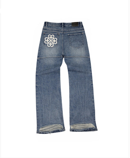 Nøuser blue bootcut denim(pre order)