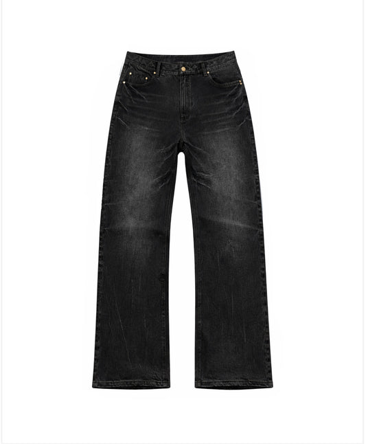 Nøuser black bootcut denim(pre order)