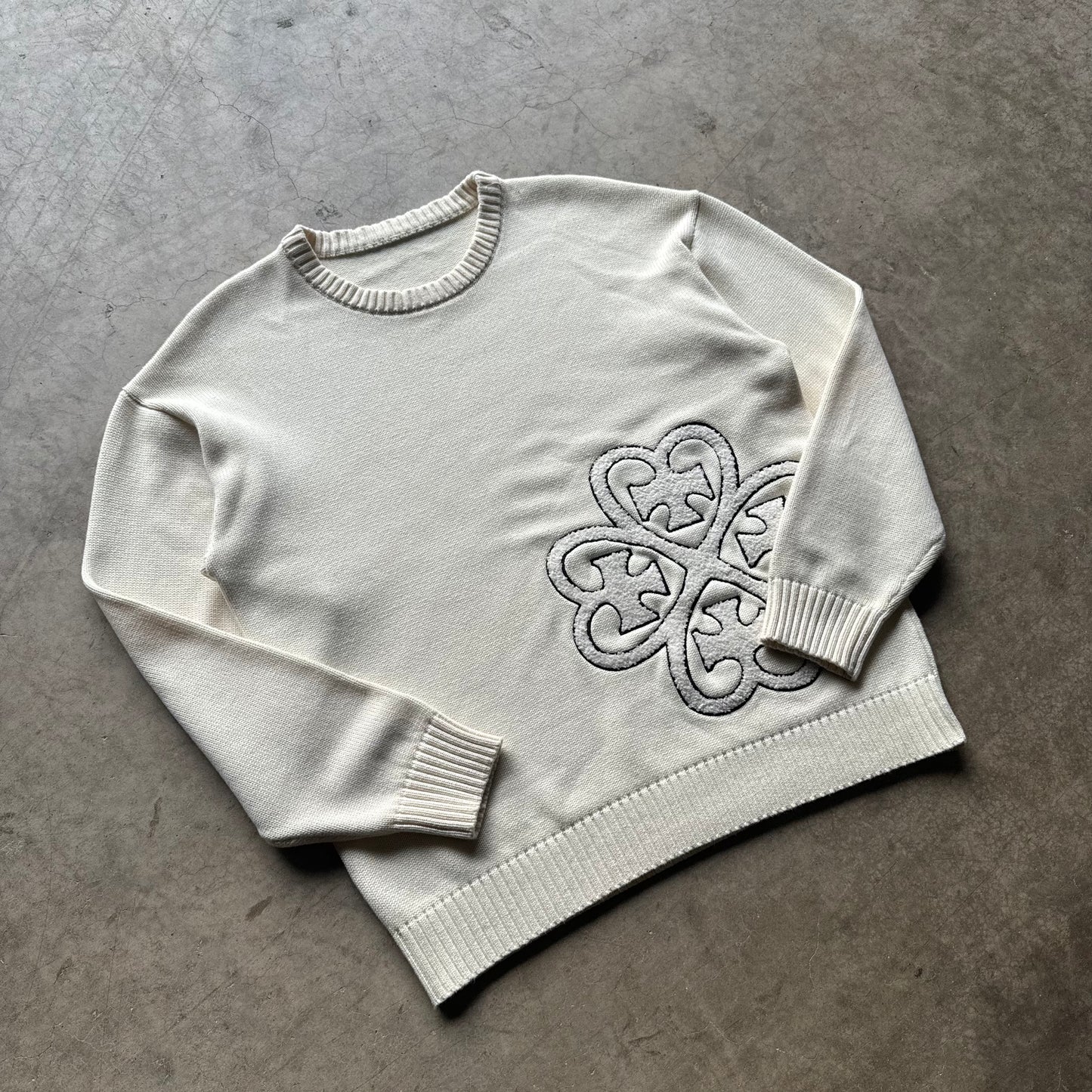 Nøuser white knit (pre made)
