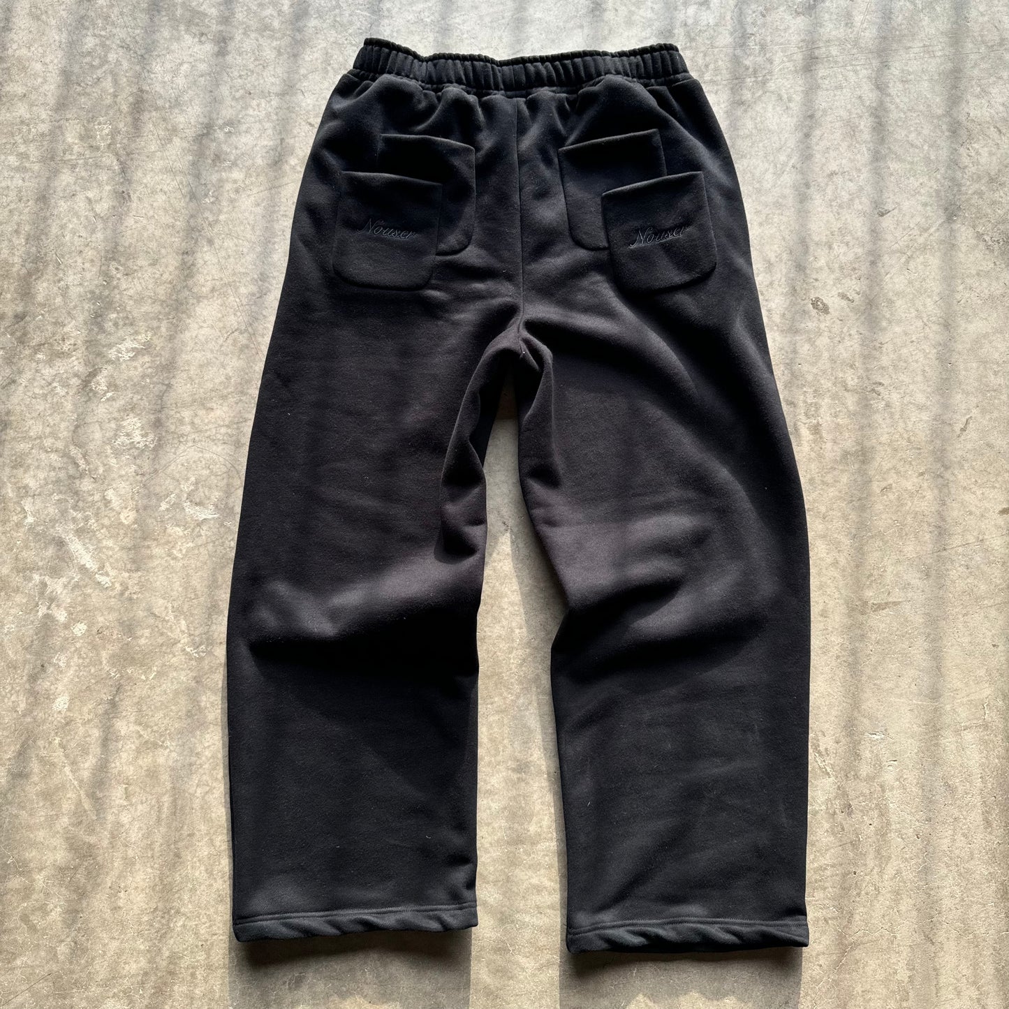 Nøuser black sweatpants(pre made)