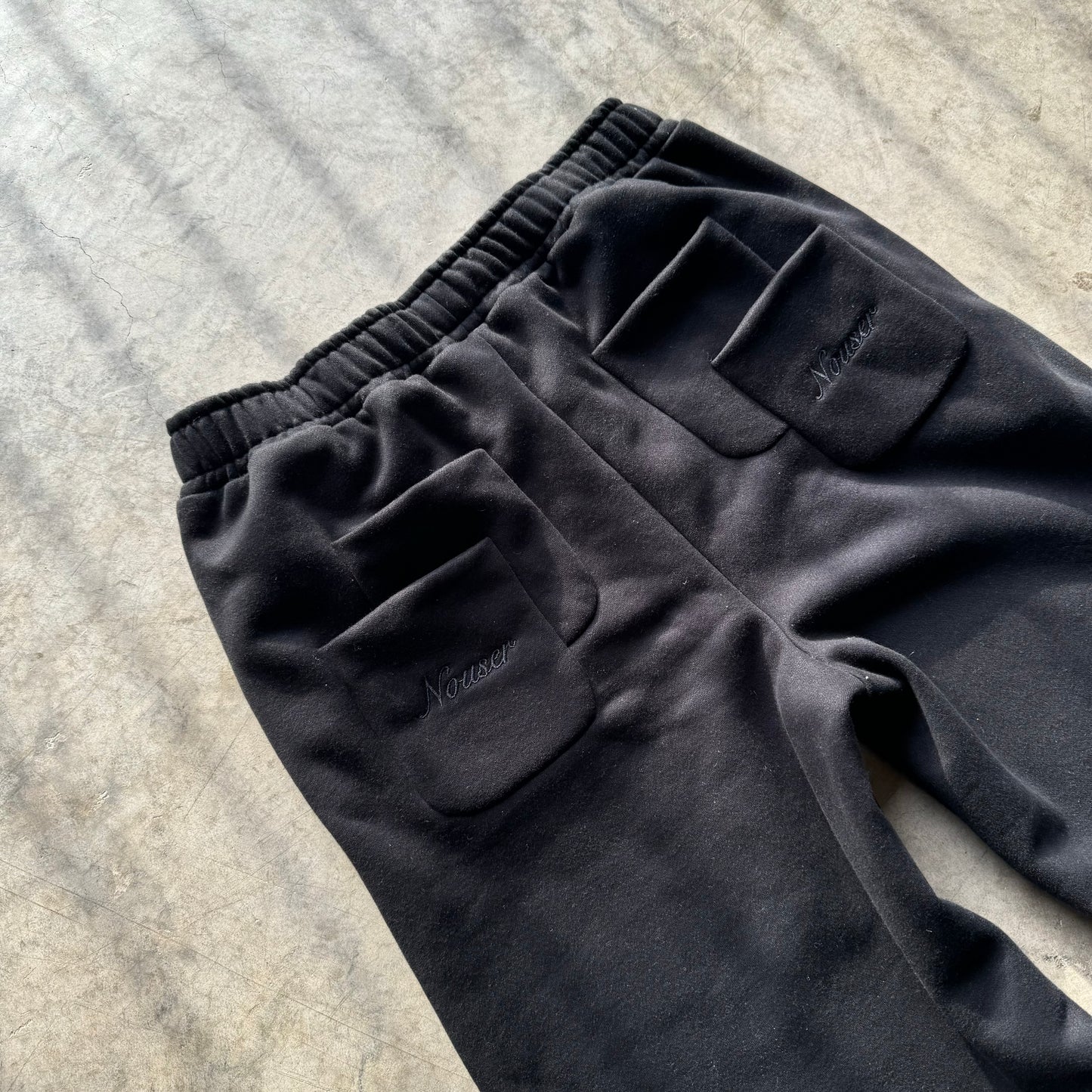 Nøuser black sweatpants(pre made)