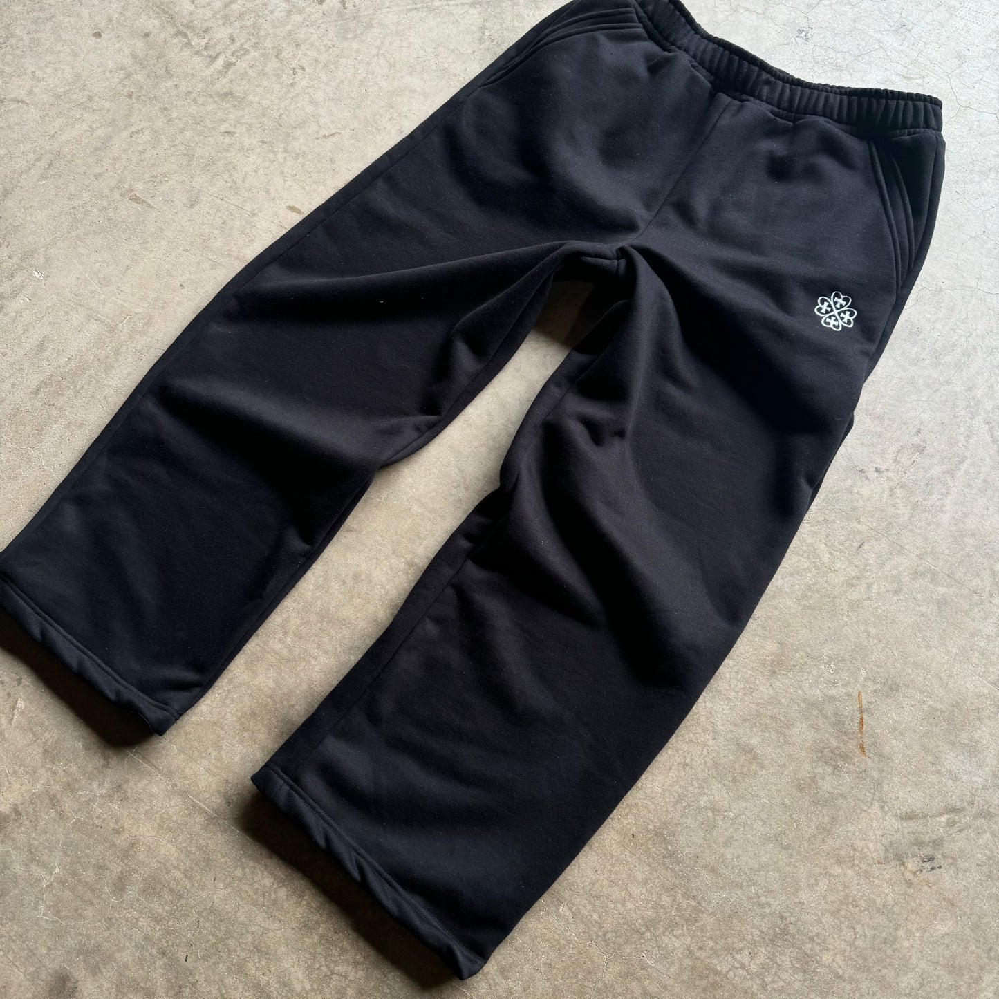 Nøuser black sweatpants(pre made)